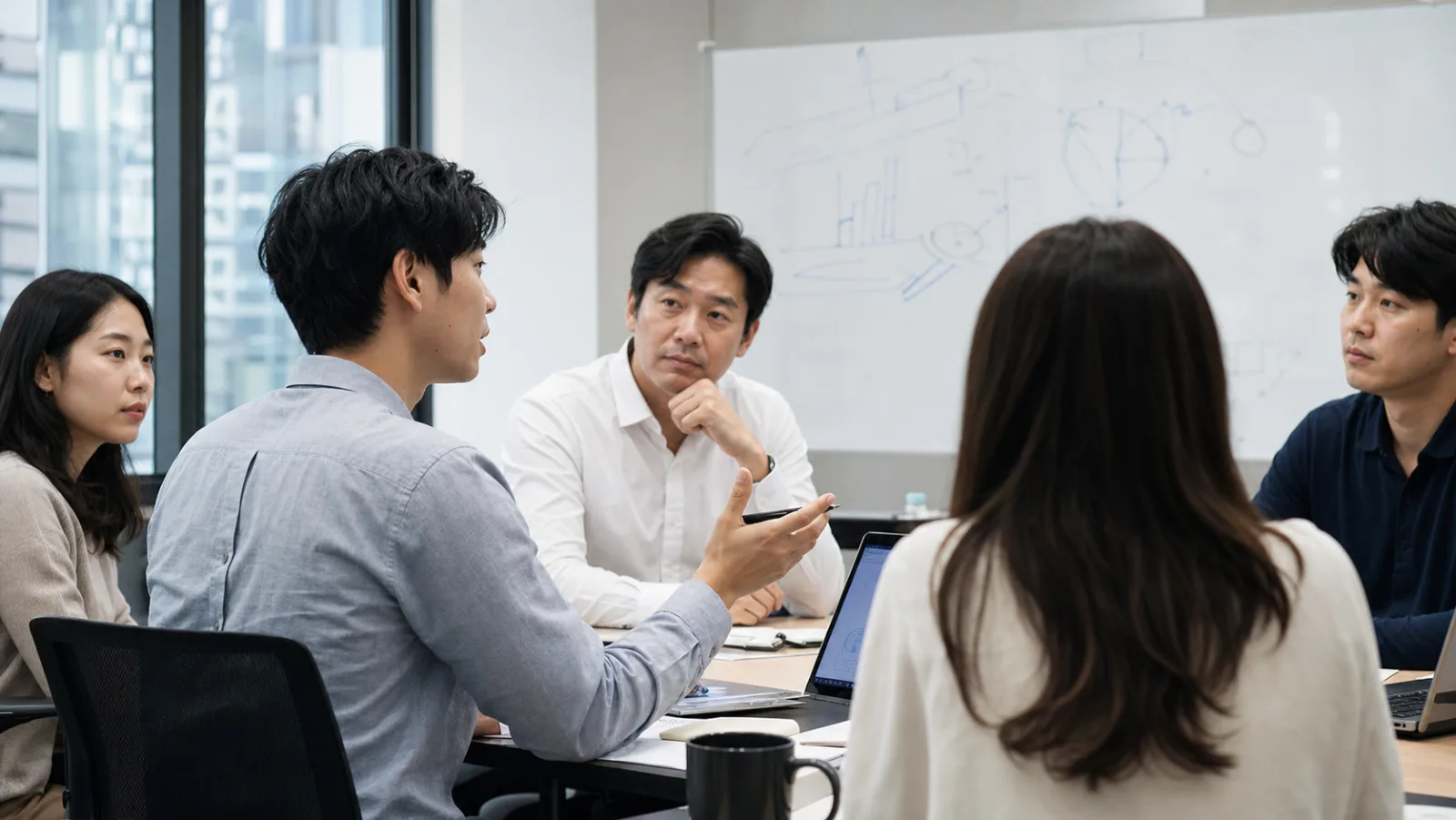 회의에서 리더의 말과 실제 반응을 서로 다른 신호로 살펴보는 팀